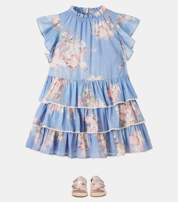 Robe Rhiannon en coton à fleurs | Zimmermann Kids