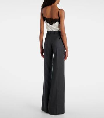Wool flannel wide-leg pants | Stella McCartney