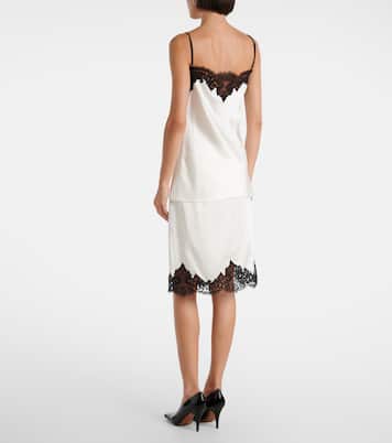 Top aus Satin mit Spitze | Stella McCartney