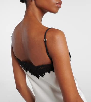 Top aus Satin mit Spitze | Stella McCartney