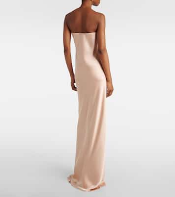 Robe longue en satin | Norma Kamali