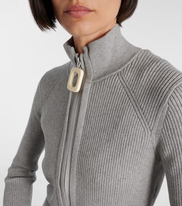 Cardigan brodé en coton mélangé | JW Anderson