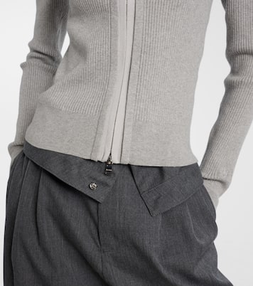 Cardigan brodé en coton mélangé | JW Anderson