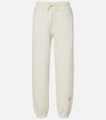 Logo cotton-blend fleece sweatpants | Adidas by Stella McCartney
