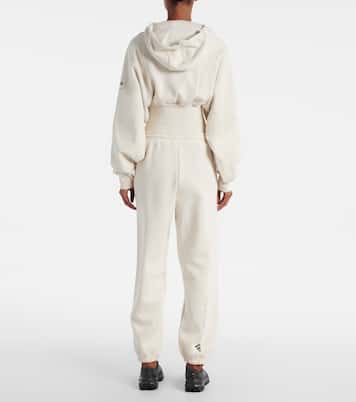 Logo cotton-blend fleece sweatpants | Adidas by Stella McCartney