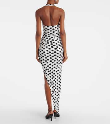 Robe midi Cayla à pois | Norma Kamali