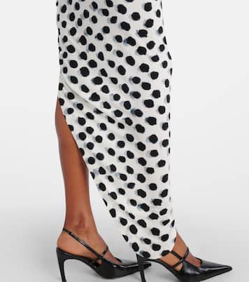 Robe midi Cayla à pois | Norma Kamali