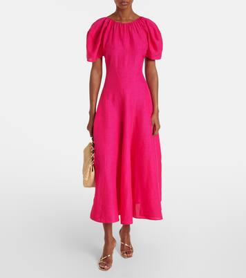 Balloon-sleeve maxi dress | Tory Burch
