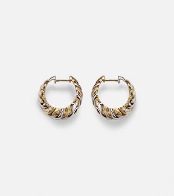 Boucles d’oreilles Berlingot en or 9 ct et diamants | Yvonne Léon