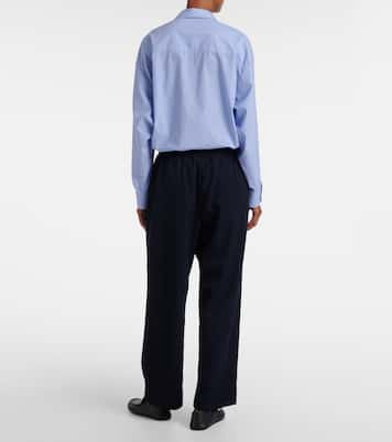 Pantaloni Orieno in gabardine di lana | The Row