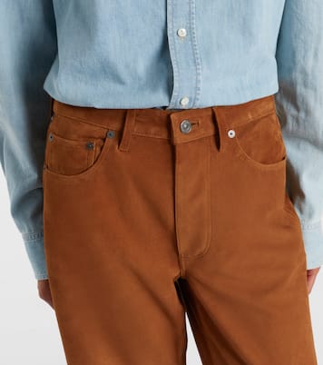 Miro mid-rise suede straight-leg pants | Citizens of Humanity