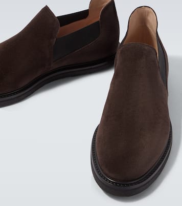 Parker suede slip-on shoes | The Row