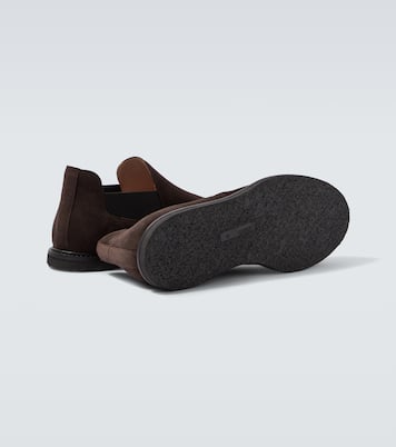 Parker suede slip-on shoes | The Row