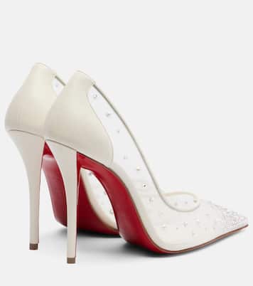 Escarpins Miss Z Degrastrass Perla 100 en résille | Christian Louboutin