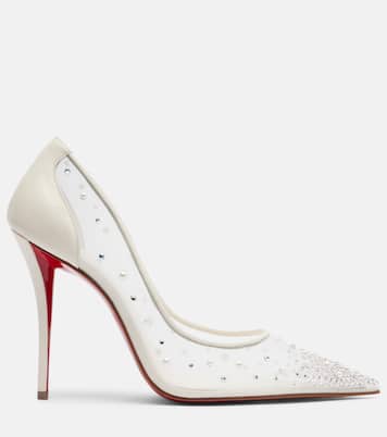 Escarpins Miss Z Degrastrass Perla 100 en résille | Christian Louboutin