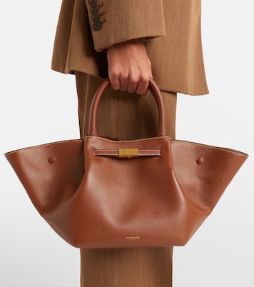 New York Midi leather tote bag | DeMellier