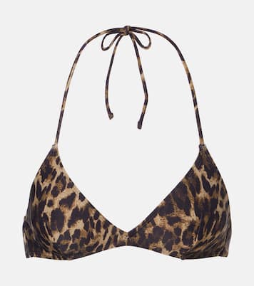 Top bikini con stampa leopardata | Nili Lotan