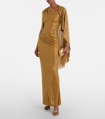 Verzierte Robe aus Mesh | Self-Portrait