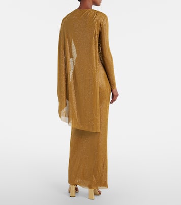 Verzierte Robe aus Mesh | Self-Portrait