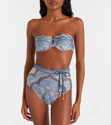 Bedrucktes Bikini-Oberteil Wanderlust | Zimmermann