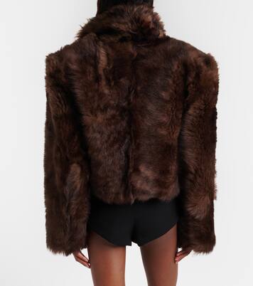 Cropped shearling jacket | Magda Butrym