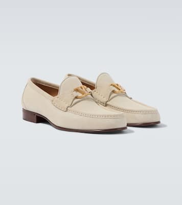 VLogo suede loafers | Valentino Garavani