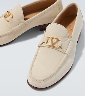 VLogo suede loafers | Valentino Garavani
