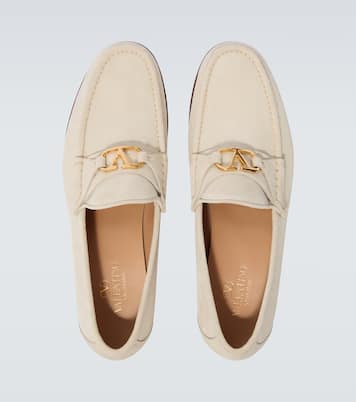 VLogo suede loafers | Valentino Garavani