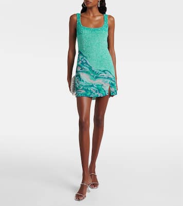 Abito corto con ricamo Sea | Là Fuori