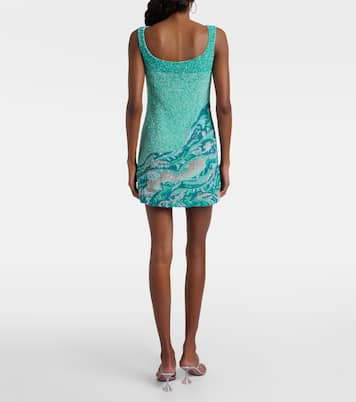 Abito corto con ricamo Sea | Là Fuori