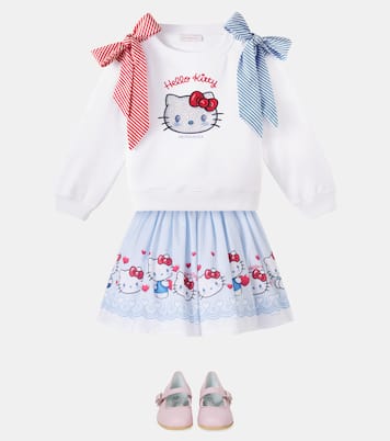 X Hello Kitty Sweatshirt aus einem Baumwollgemisch | Monnalisa