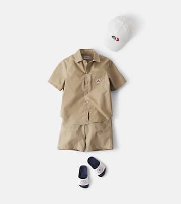 Shorts in misto cotone | Moncler Enfant