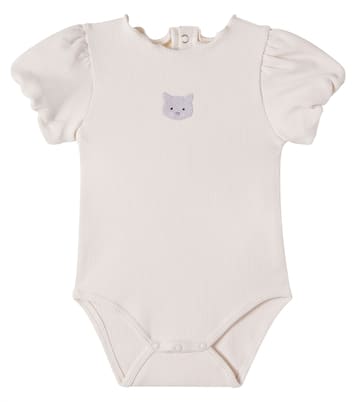 Baby Bestickter Body Nowie aus Rippstrick | Donsje