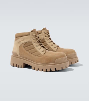 Bottines Combat Strike en daim | Balenciaga