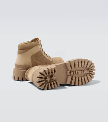 Bottines Combat Strike en daim | Balenciaga