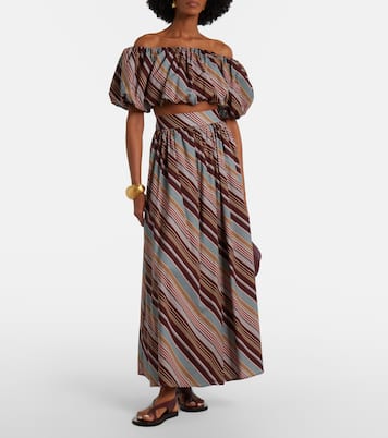 Maxirock aus einem Baumwollgemisch | Adriana Degreas