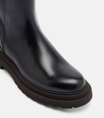 Monili leather Chelsea boots | Brunello Cucinelli