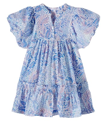 Robe Cruz en coton mélangé à imprimé floral | Poupette St Barth Kids