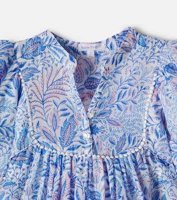 Robe Cruz en coton mélangé à imprimé floral | Poupette St Barth Kids