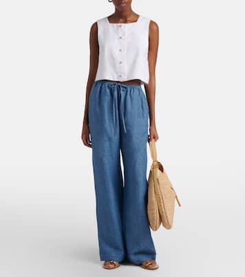 Rio linen crop top | Posse