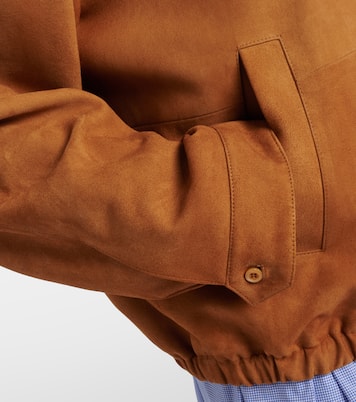 Suede blouson jacket | Miu Miu