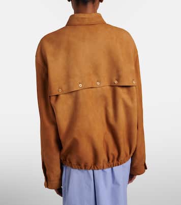 Suede blouson jacket | Miu Miu