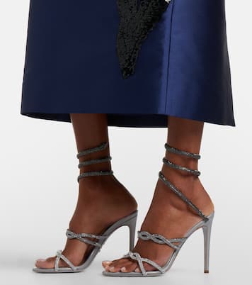 Cleo embellished satin sandals | Rene Caovilla