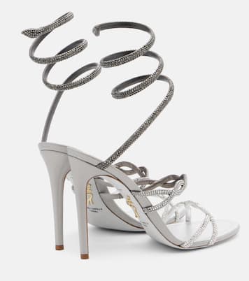 Cleo embellished satin sandals | Rene Caovilla