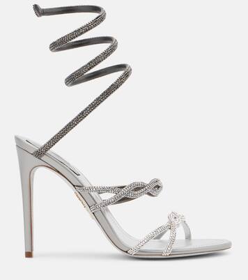 Cleo embellished satin sandals | Rene Caovilla