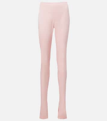 Silk-blend faille leggings | Gucci