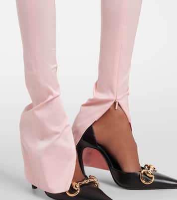 Silk-blend faille leggings | Gucci
