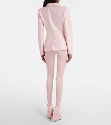 Silk-blend faille leggings | Gucci
