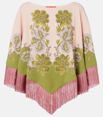 Wendbarer Poncho Vathe Placée aus Satin | La DoubleJ
