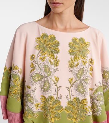 Wendbarer Poncho Vathe Placée aus Satin | La DoubleJ